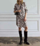 Snake Shirt Dress