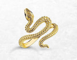 Gold snake ring