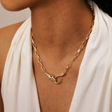 Rose Gold Snake Necklace