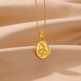 Gold Snake Pendant