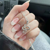 Steel Snake Necklace