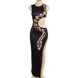 Split Snake Dress