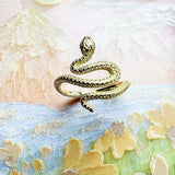 Gold snake ring
