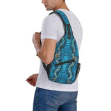 Blue Snake Bag