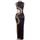 Split Snake Dress