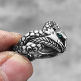 Snake signet ring