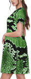 Green Python Dress