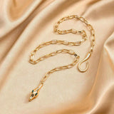Rose Gold Snake Necklace