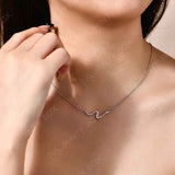 Silver Snake Pendant