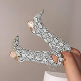 High Cowboy Snake Boots