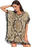 Snake Print Beach Dress