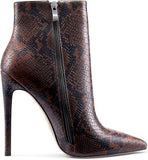 Brown Snake Stilettos