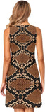 Brown Python Dress