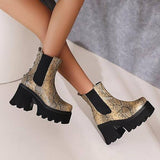 Snake Platform Boots