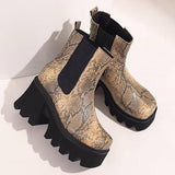 Snake Platform Boots