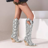 High Cowboy Snake Boots