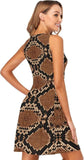 Brown Python Dress
