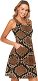 Brown Python Dress