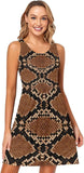 Brown Python Dress