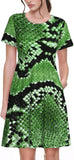 Green Python Dress