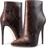 Brown Snake Stilettos