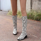Flat Snake Boots