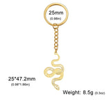 Metal Snake Keychain